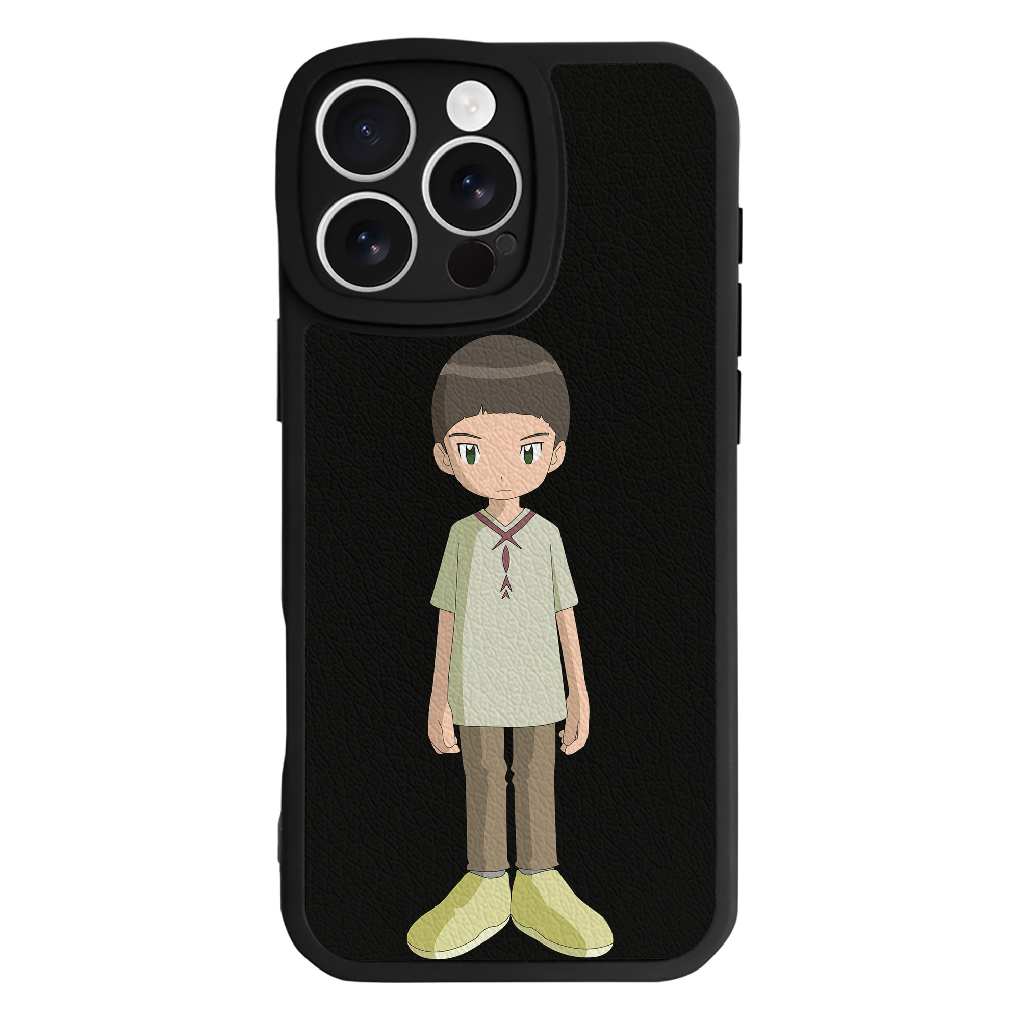 （画像用） Digimon デジタルモンスター/デジモン 【iPhone 16シリーズ対応】シリコンスマホケース（レザー調） 材質：シリコン